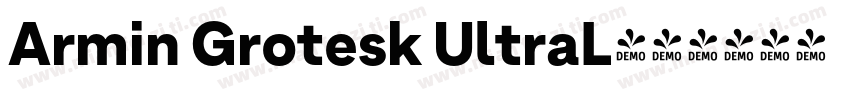 Armin Grotesk UltraL字体转换